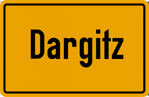 Ortsschild Dargitz