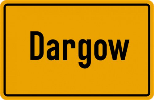 Ortsschild Dargow