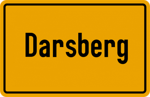 Ortsschild Darsberg