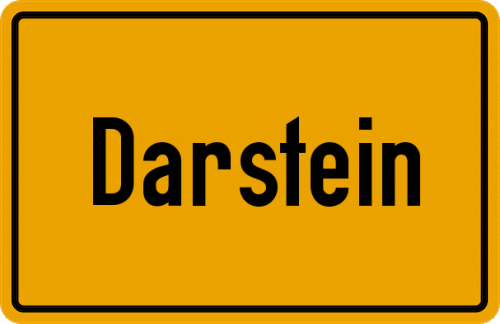 Ortsschild Darstein, Pfalz