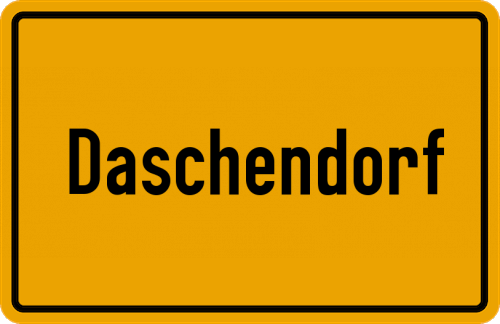 Ortsschild Daschendorf