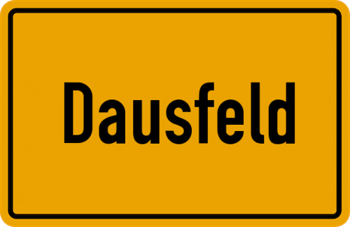 Ortsschild Dausfeld
