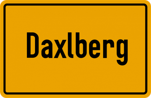 Ortsschild Daxlberg