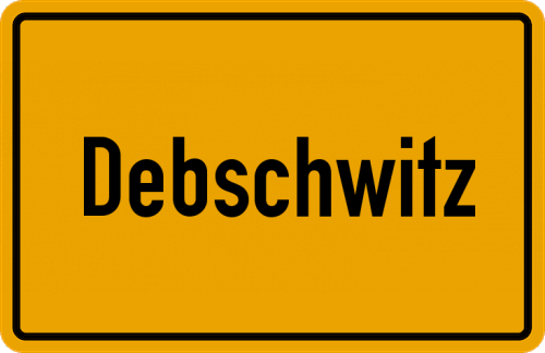 Ortsschild Debschwitz