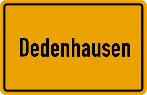 Ortsschild Dedenhausen