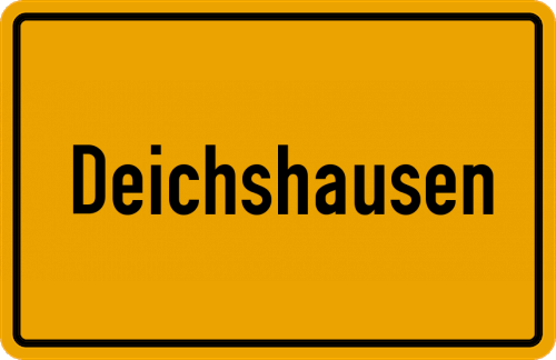 Ortsschild Deichshausen