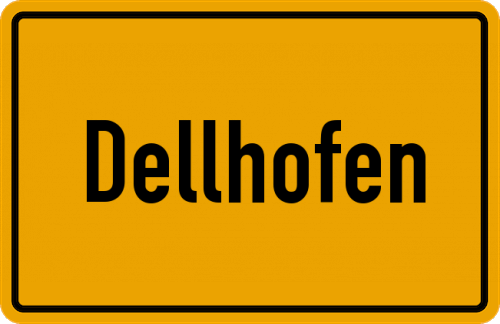 Ortsschild Dellhofen