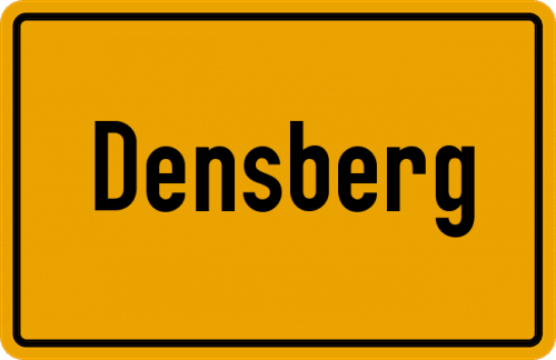 Ortsschild Densberg, Hessen
