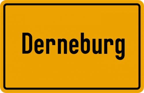 Ortsschild Derneburg, Bahnhof