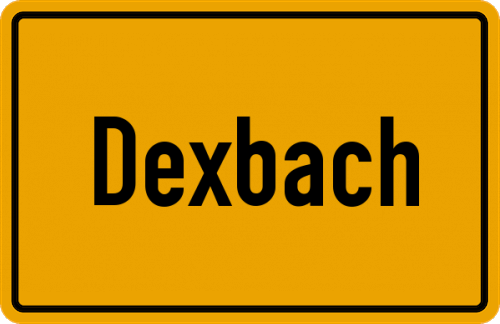 Ortsschild Dexbach