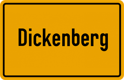 Ortsschild Dickenberg