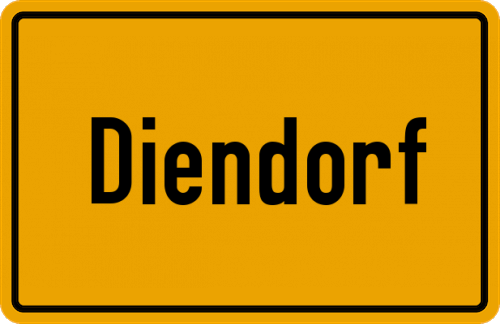 Ortsschild Diendorf