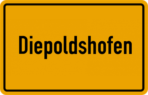 Ortsschild Diepoldshofen