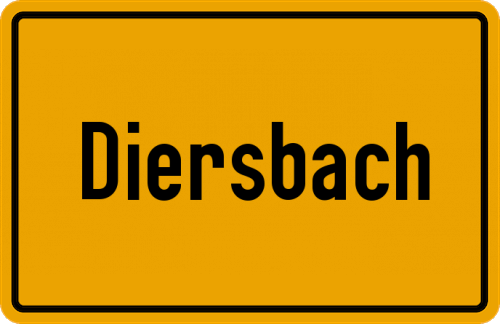 Ortsschild Diersbach