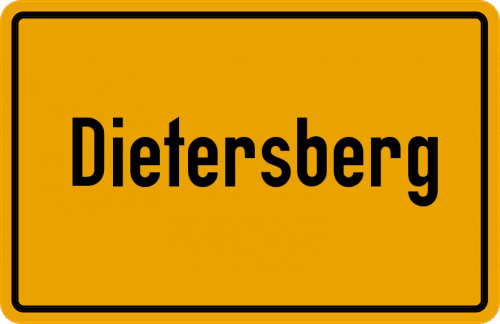 Ortsschild Dietersberg