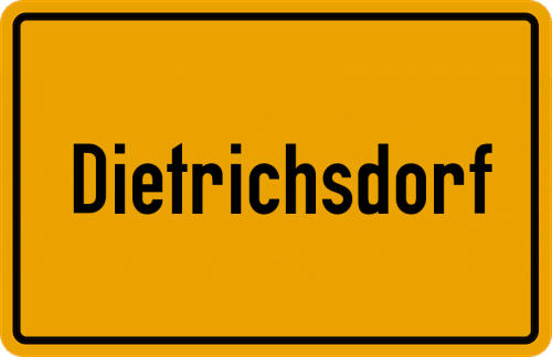 Ortsschild Dietrichsdorf