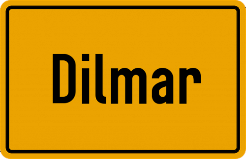 Ortsschild Dilmar