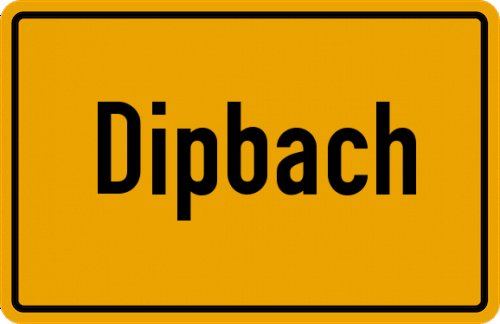 Ortsschild Dipbach