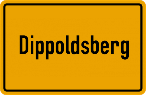 Ortsschild Dippoldsberg