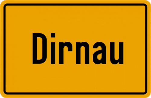 Ortsschild Dirnau