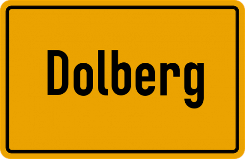 Ortsschild Dolberg