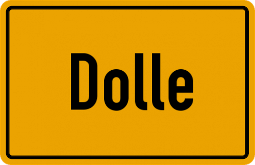 Ortsschild Dolle