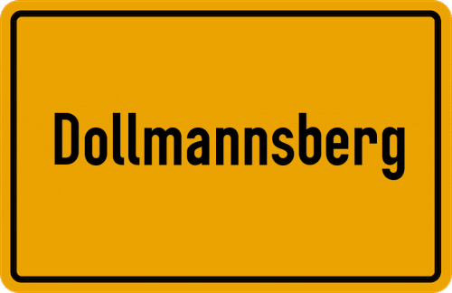 Ortsschild Dollmannsberg