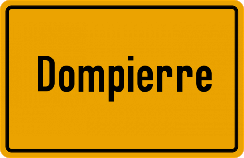 Ortsschild Dompierre