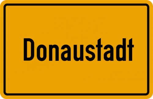 Ortsschild Donaustadt