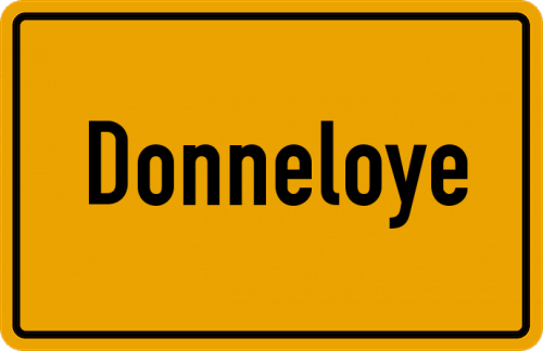 Ortsschild Donneloye
