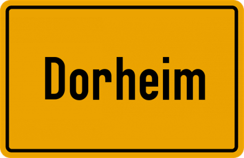 Ortsschild Dorheim, Wetterau