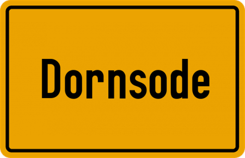 Ortsschild Dornsode