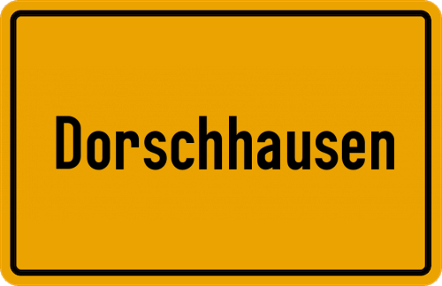 Ortsschild Dorschhausen