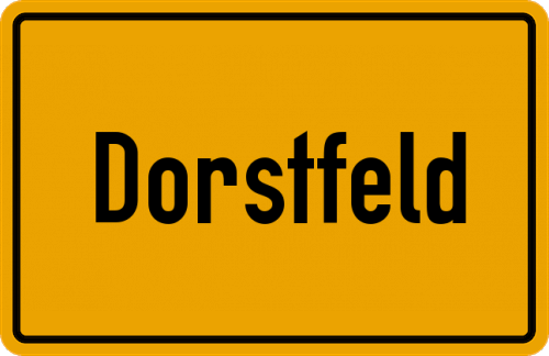Ortsschild Dorstfeld