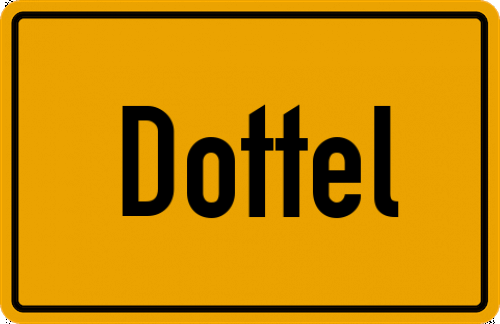 Ortsschild Dottel