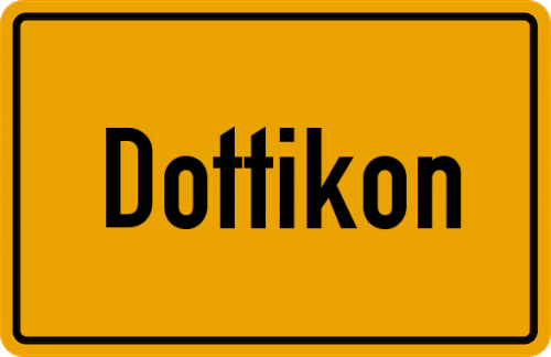 Ortsschild Dottikon