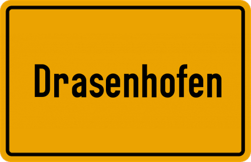 Ortsschild Drasenhofen
