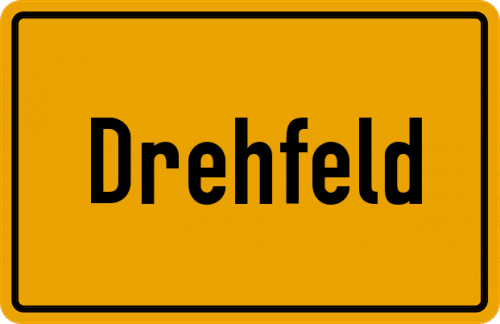 Ortsschild Drehfeld