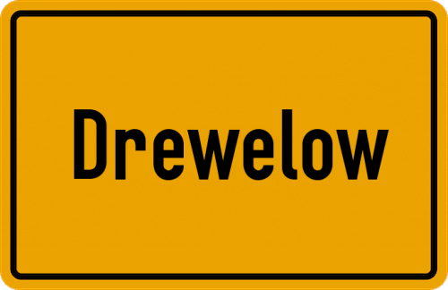 Ortsschild Drewelow