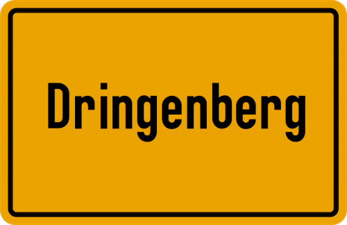 Ortsschild Dringenberg