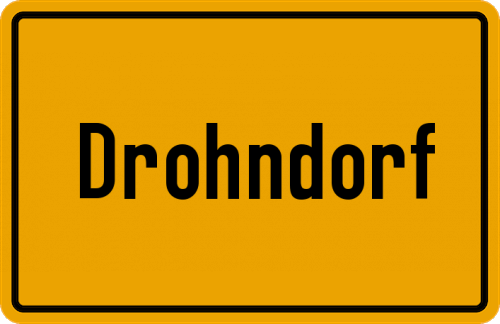 Ortsschild Drohndorf