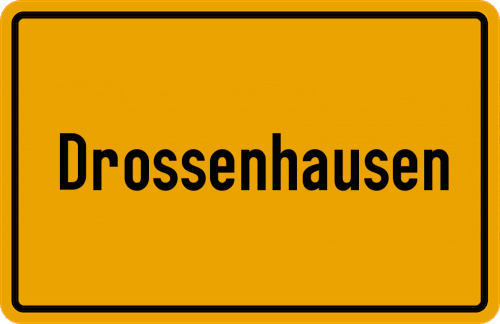 Ortsschild Drossenhausen
