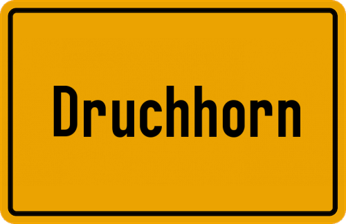Ortsschild Druchhorn