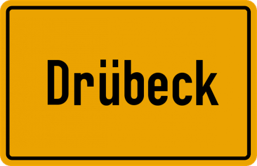 Ortsschild Drübeck