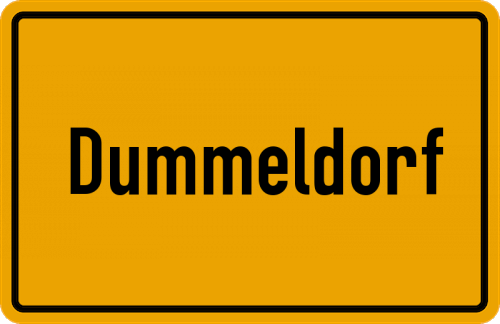 Ortsschild Dummeldorf