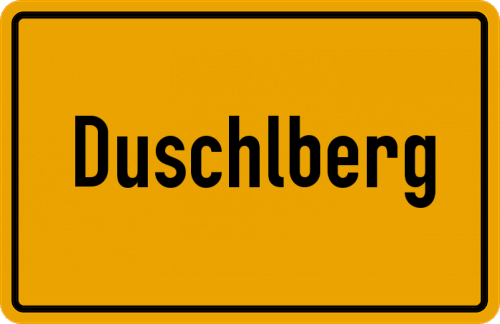 Ortsschild Duschlberg