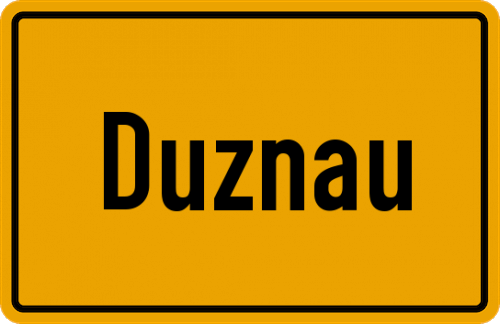 Ortsschild Duznau