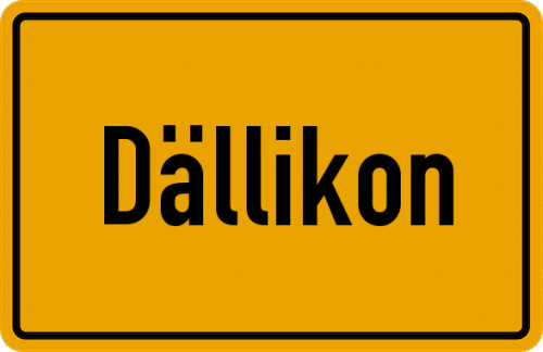 Ortsschild Dällikon