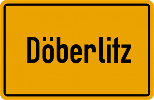Ortsschild Döberlitz