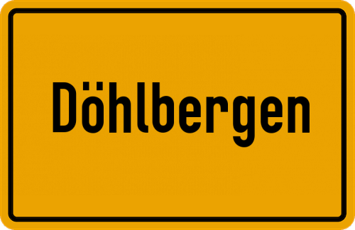 Ortsschild Döhlbergen